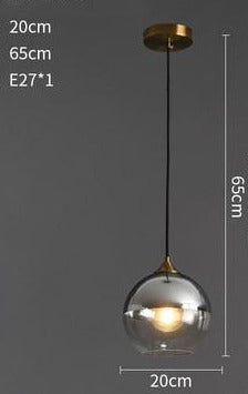 Nordic Pendant Lights Simple Suspension Luminaire Restaurant Glass Pendant Lamp Lighting Fixtures Cafe Study