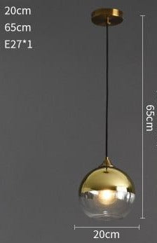 Nordic Pendant Lights Simple Suspension Luminaire Restaurant Glass Pendant Lamp Lighting Fixtures Cafe Study