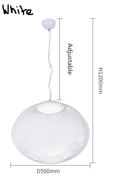 STRAK Cage Pendant Lamp Simple Black & White Remote Control Iron Industrial Lamp Warehouse Lighting Ul