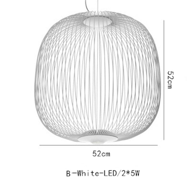 STRAK Bird Cage Pendant Lamp Nordic Design Home Decor Iron Industrial Lamp Warehouse Lighting Fixture Ul