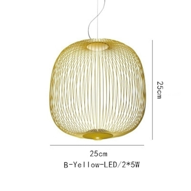 STRAK Bird Cage Pendant Lamp Nordic Design Home Decor Iron Industrial Lamp Warehouse Lighting Fixture Ul