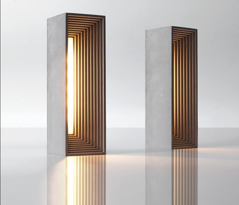 Nordic INS Designer Cement Table Lamp Cement Art Decor Bedroom Night Lamp as Gift Club  Comfortable Living Room Coffee Parlor.Certification: UL