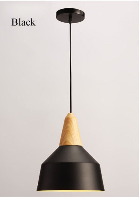 STRAK Nordic Pendant Lights Modern Wood Pendant Lamp Suspension Luminaire Wood Shaped Lighting Fixtures