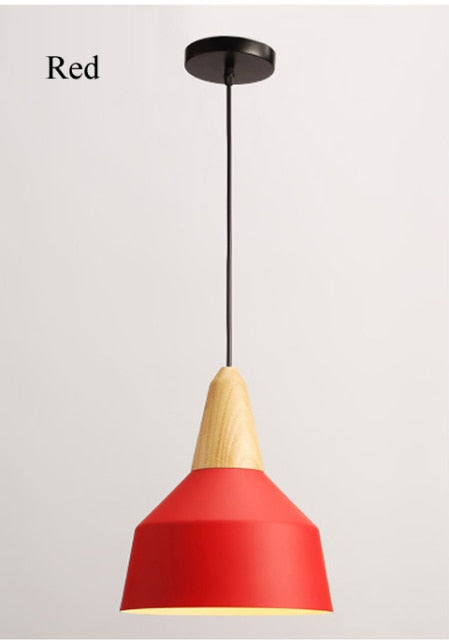 STRAK Nordic Pendant Lights Modern Wood Pendant Lamp Suspension Luminaire Wood Shaped Lighting Fixtures