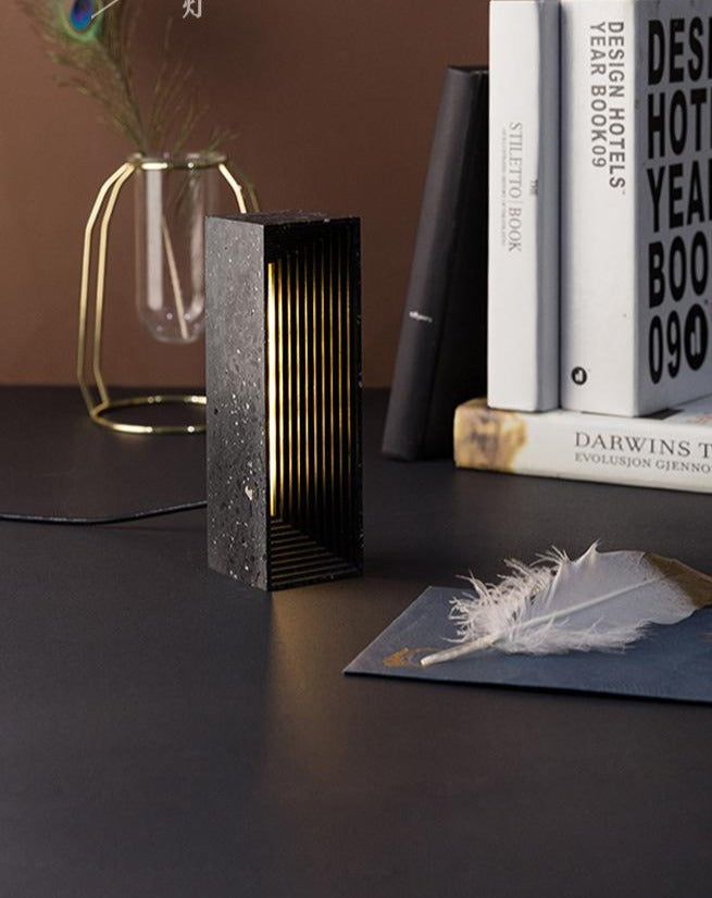 Nordic INS Designer Cement Table Lamp Cement Art Decor Bedroom Night Lamp as Gift Club  Comfortable Living Room Coffee Parlor.Certification: UL