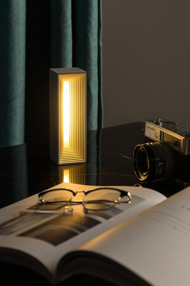 Nordic INS Designer Cement Table Lamp Cement Art Decor Bedroom Night Lamp as Gift Club  Comfortable Living Room Coffee Parlor.Certification: UL