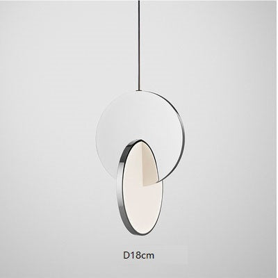 Ring Led Pendant Lighting Modern Geometric Circle Gold Iron Decorative Indoor Small Hanging Lamp Dining Room Bedroom