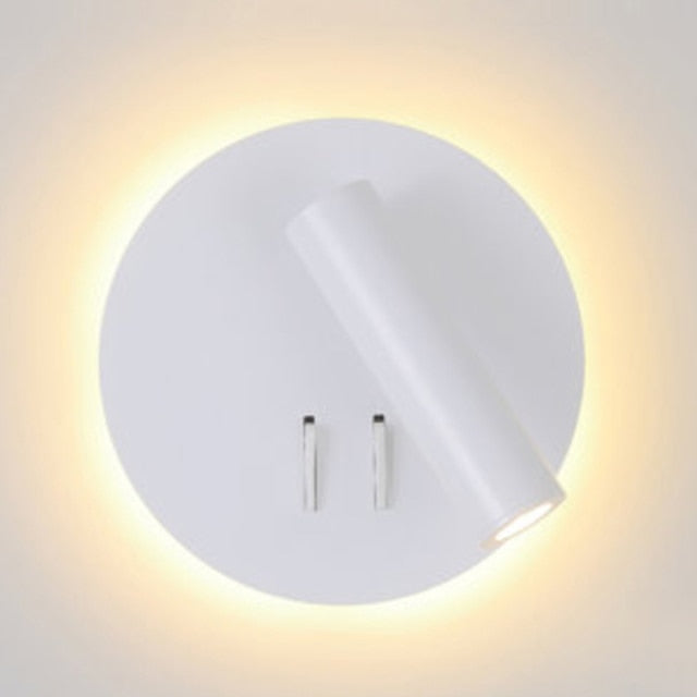 Round Wall Lighting Backlit Led Square Wall Lamps, with Double Control Switch, Surface Mounted, for Indoor Stair Floor Driver  Tuv / Ul / Saa