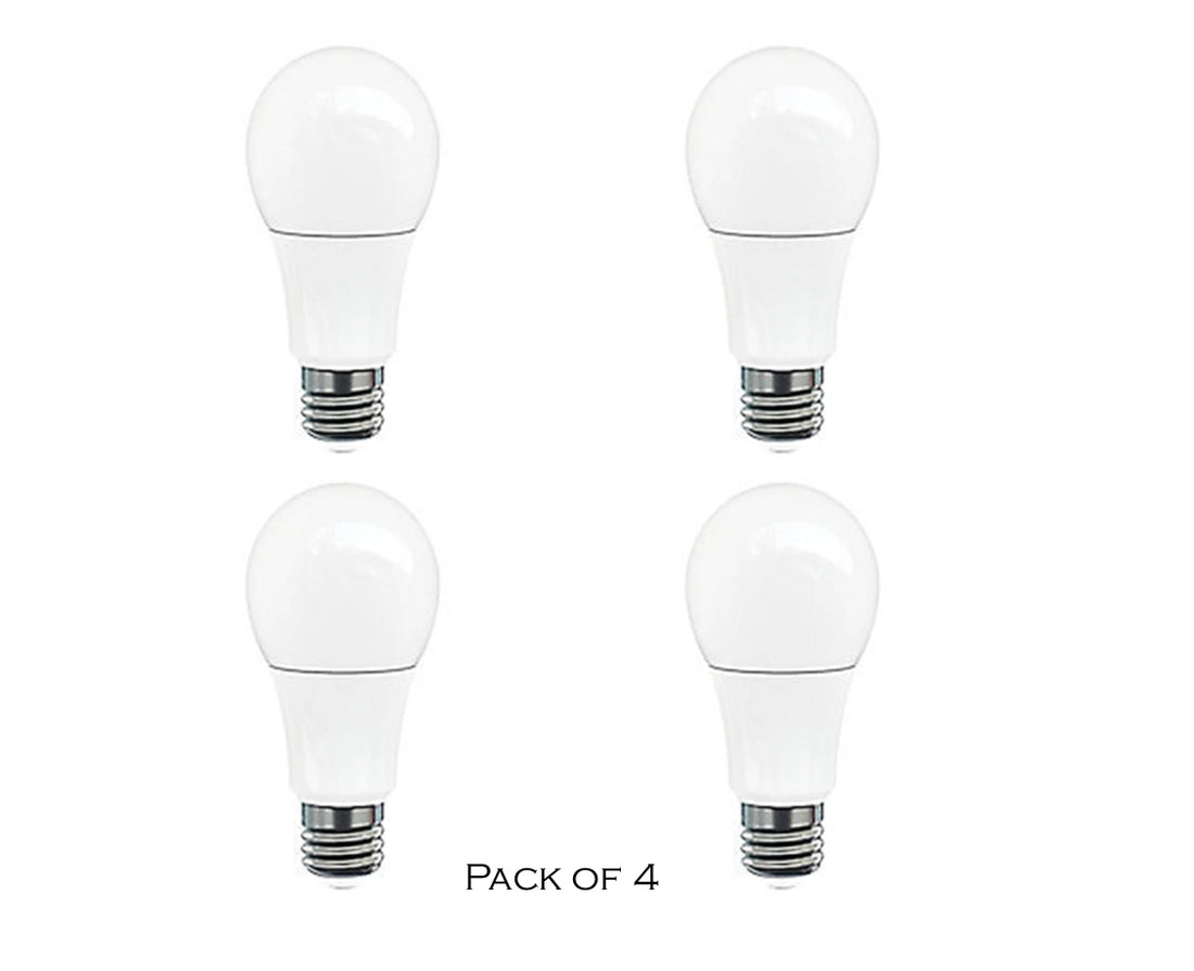 STRAK A19 LED Bulb 10W, Non-Dimmable, 800lm, 60W Equivalent, 4000K Natural White, CUL/UL listed, High CRI(83) Pack of 4